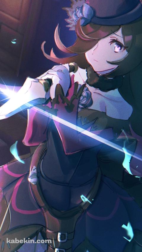 短剣をかまえるかっこいいライスシャワー / ウマ娘プリティーダービーのAndroidの壁紙(480px x 854px) スマホ用