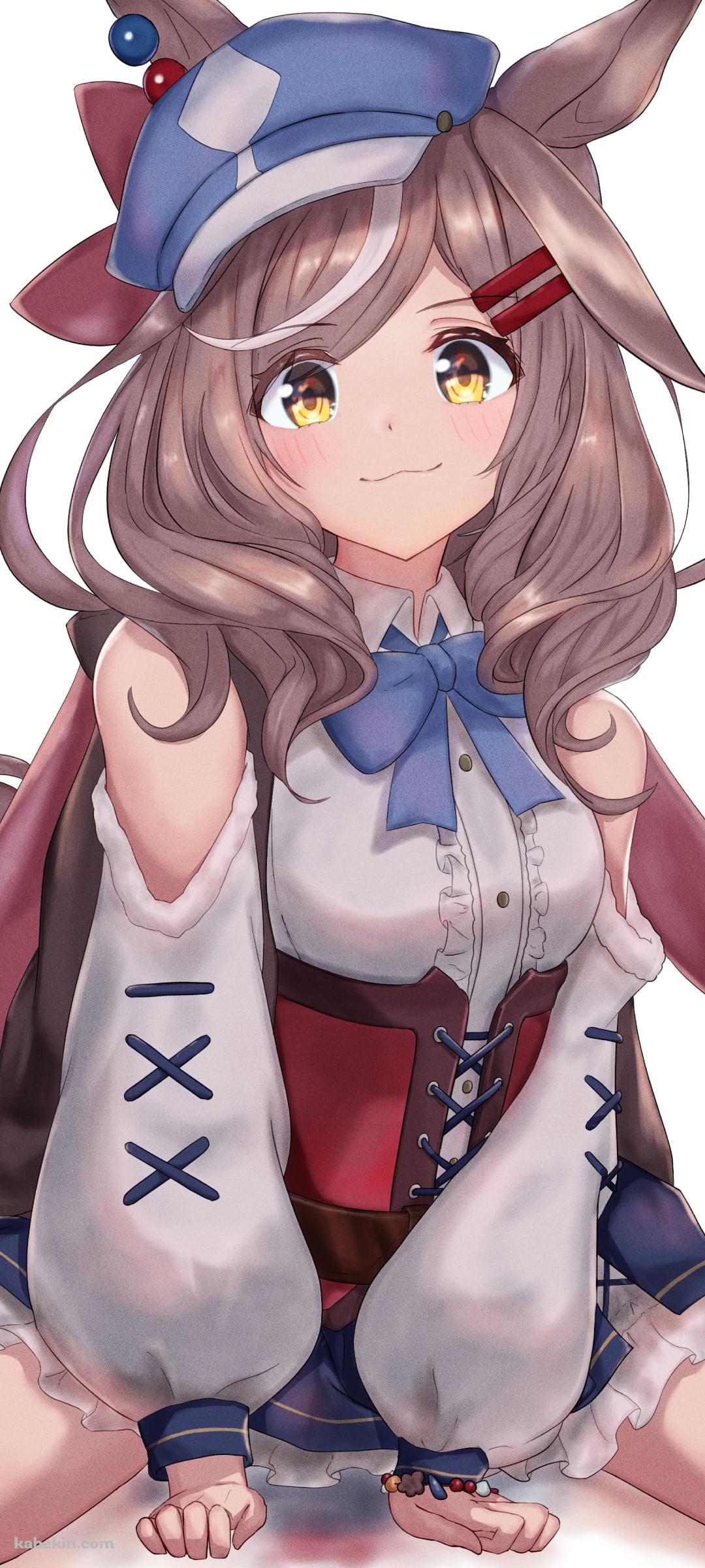 地べたに座る可愛いマチカネタンホイザ / ウマ娘プリティーダービーのAndroidの壁紙(1080px x 2400px) スマホ用