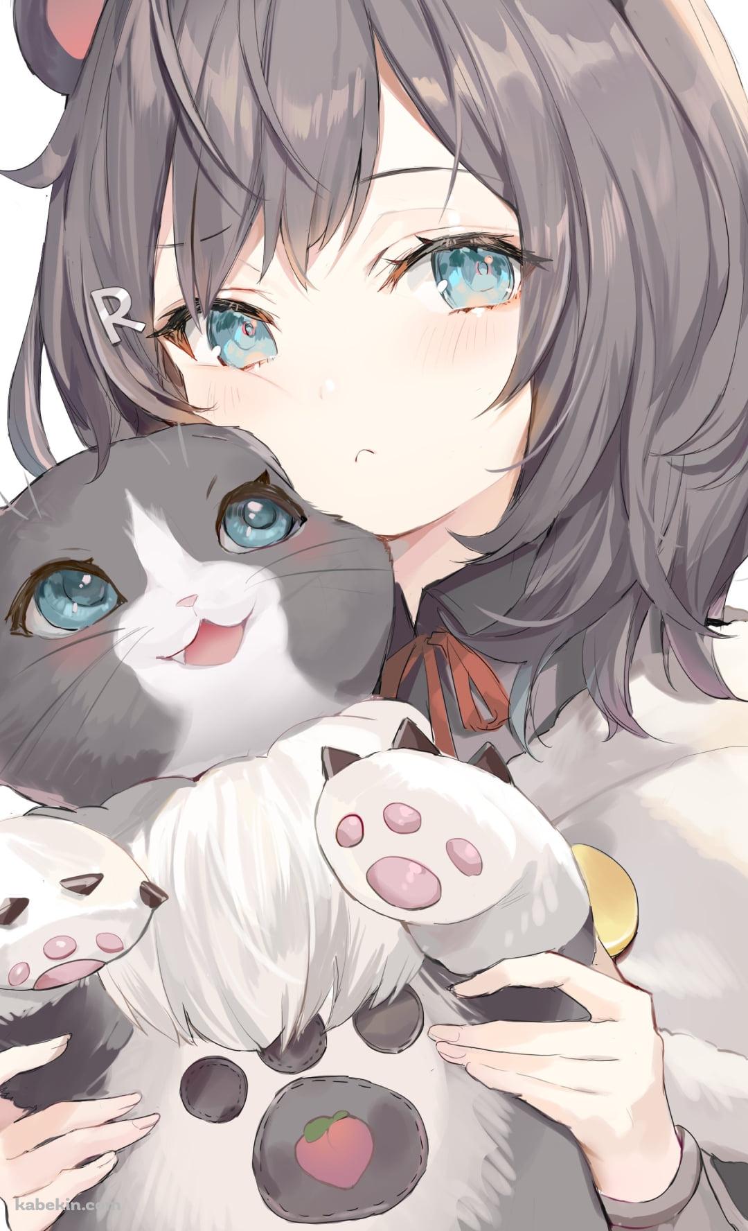 アイルーを持つ可愛い女性 / モンスターハンターワールドのAndroidの壁紙(1080px x 1776px) スマホ用