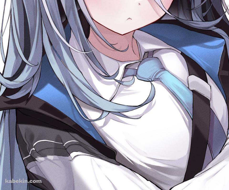 青い瞳でこちらを見つめる天童アリス / ブルーアーカイブのAndroidの壁紙(960px x 800px) スマホ用