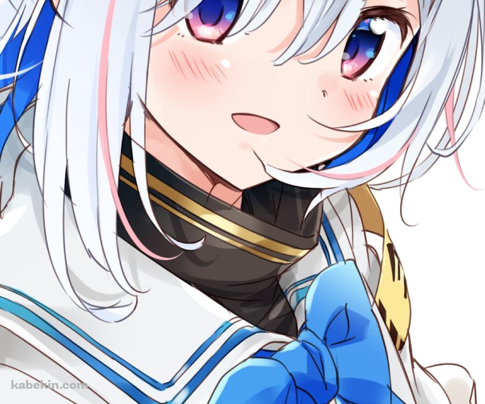 こちらに微笑む天音かなた / ホロライブ / バーチャルYouTuber / VtuberのAndroidの壁紙(960px x 800px) スマホ用