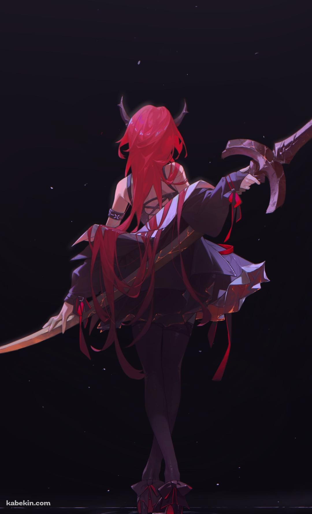 背中の後ろで大きな剣を持つスルト / アークナイツのAndroidの壁紙(1080px x 1776px) スマホ用