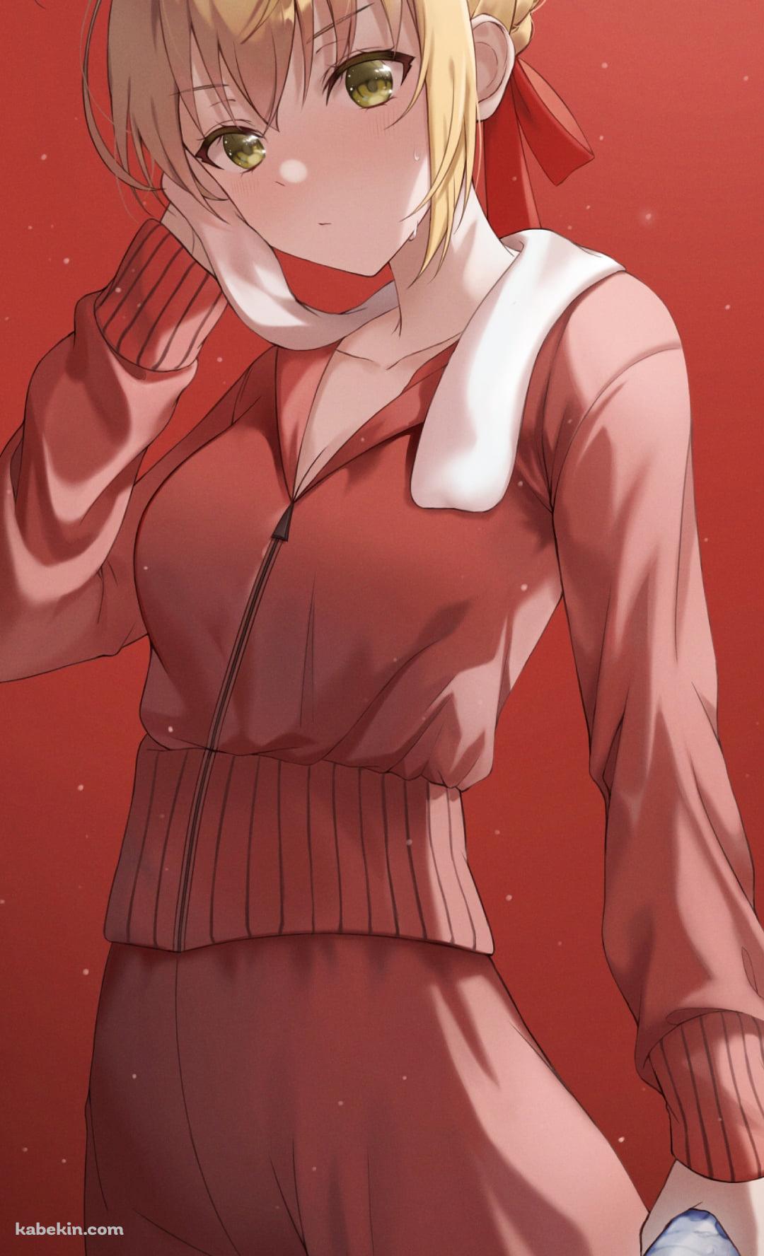 ラントレして汗を拭くネロ・クラウディウス  / fate/extraのAndroidの壁紙(1080px x 1776px) スマホ用