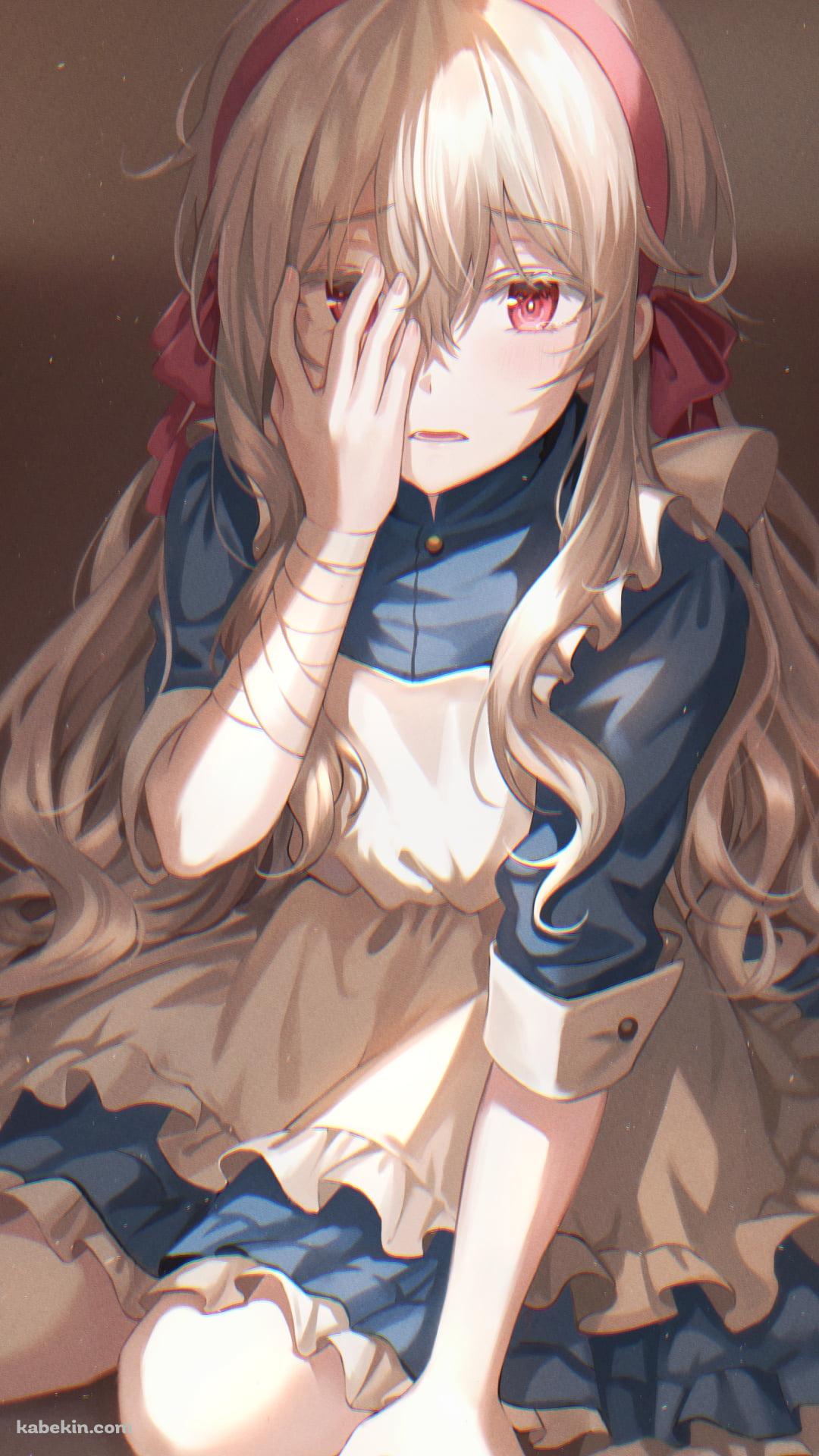 右目を右手で隠すマリー / カゲロウプロジェクト / メカクシティアクターズのAndroidの壁紙(1080px x 1920px) スマホ用