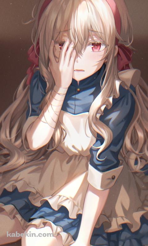 右目を右手で隠すマリー / カゲロウプロジェクト / メカクシティアクターズのAndroidの壁紙(480px x 800px) スマホ用