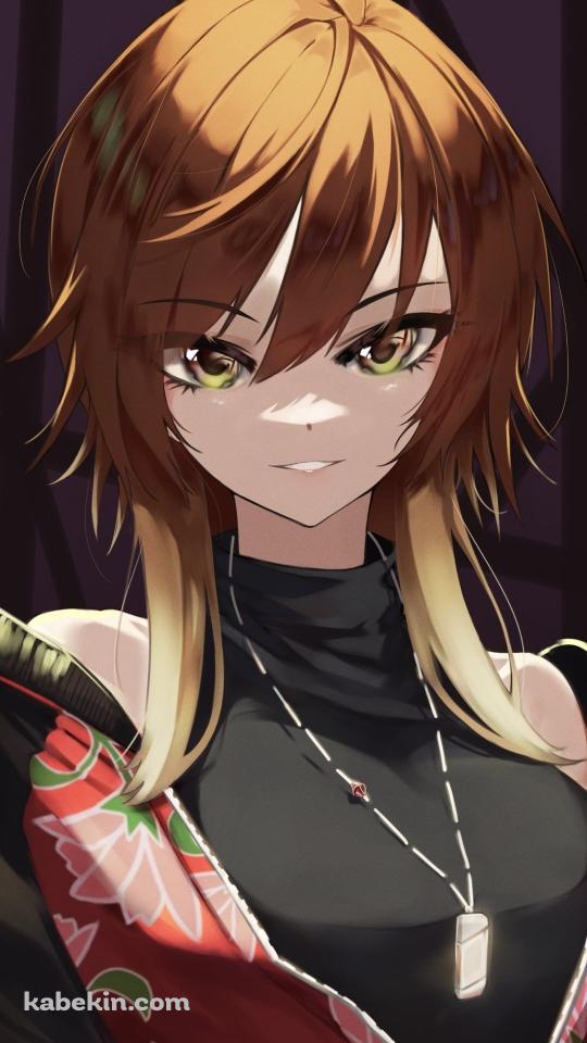 微笑む緋田美琴 (あけた みこと) / 正面 / アイドルマスターシャイニーカラーズのAndroidの壁紙(540px x 960px) スマホ用