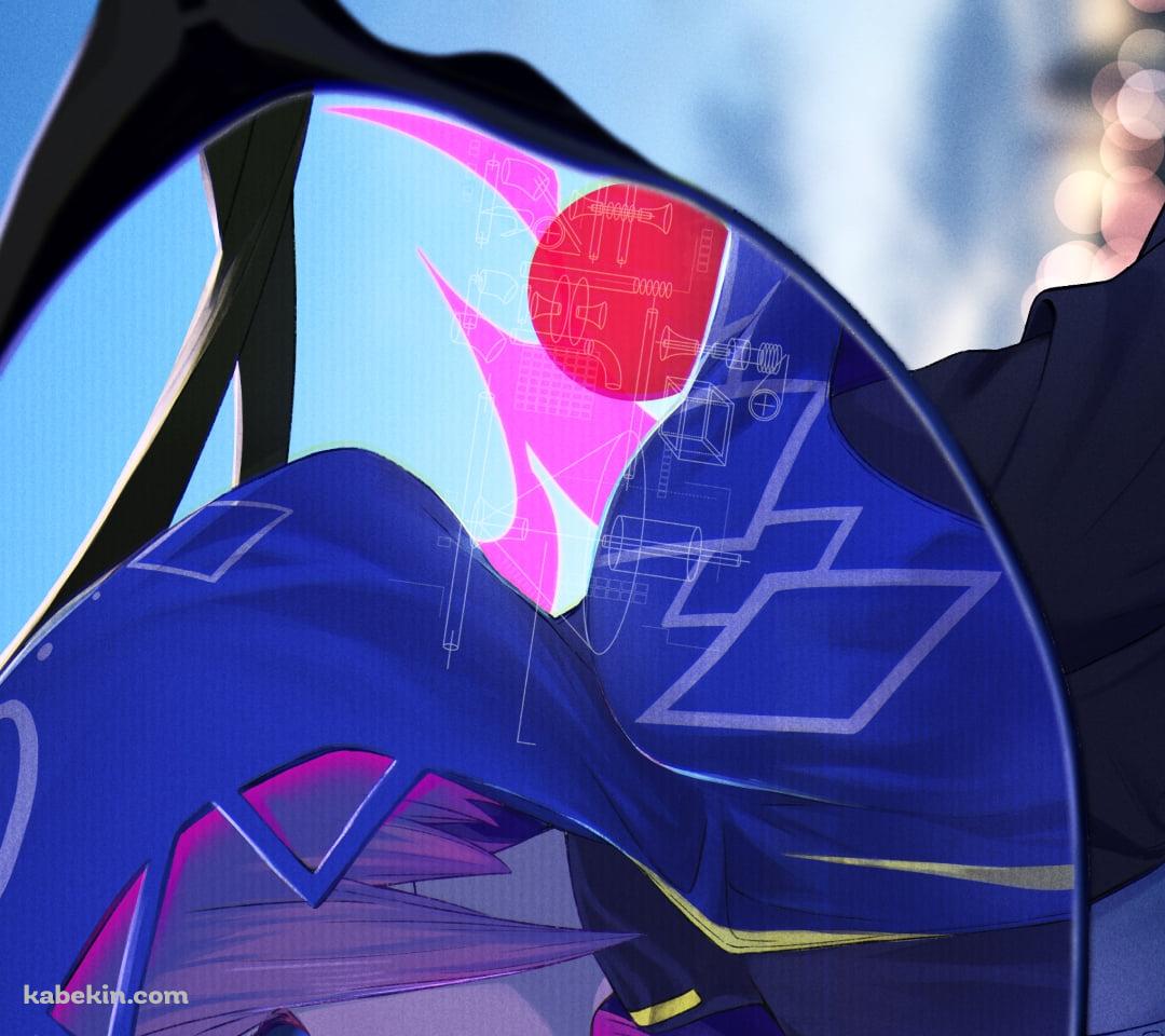 右手の人差し指を立ててこちらを見つめる可愛い花譜 / バーチャルyoutuberのAndroidの壁紙(1080px x 960px) スマホ用