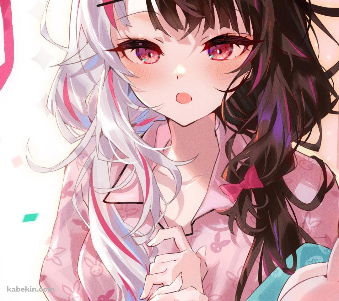 ピンクのパジャマを着た可愛い夜見れな / にじさんじ / バーチャルYouTuber / VtuberのAndroidの壁紙(1080px x 960px) スマホ用