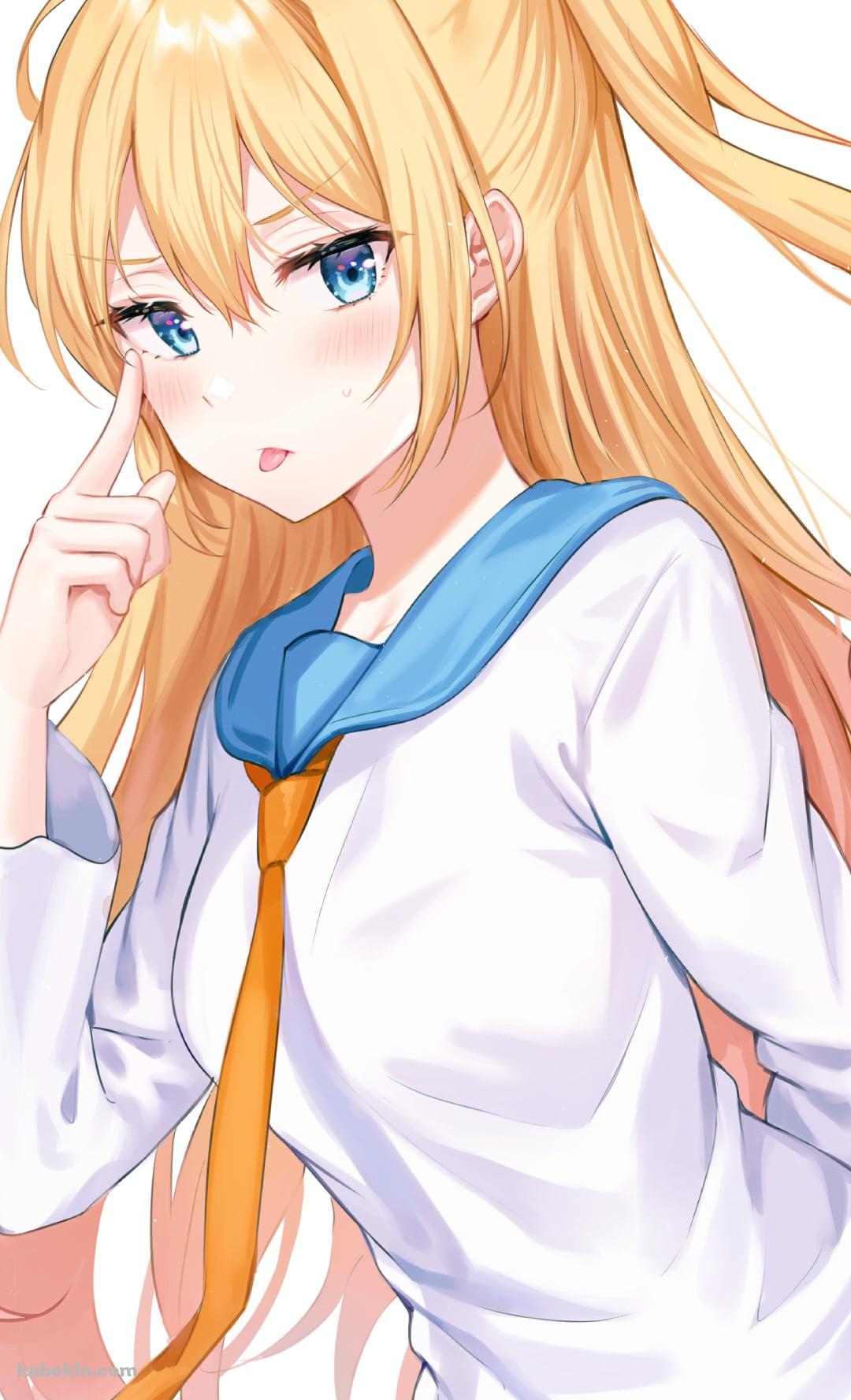 あっかんべーする桐崎千棘 (きりさき ちとげ) / ニセコイのAndroidの壁紙(1080px x 1776px) スマホ用