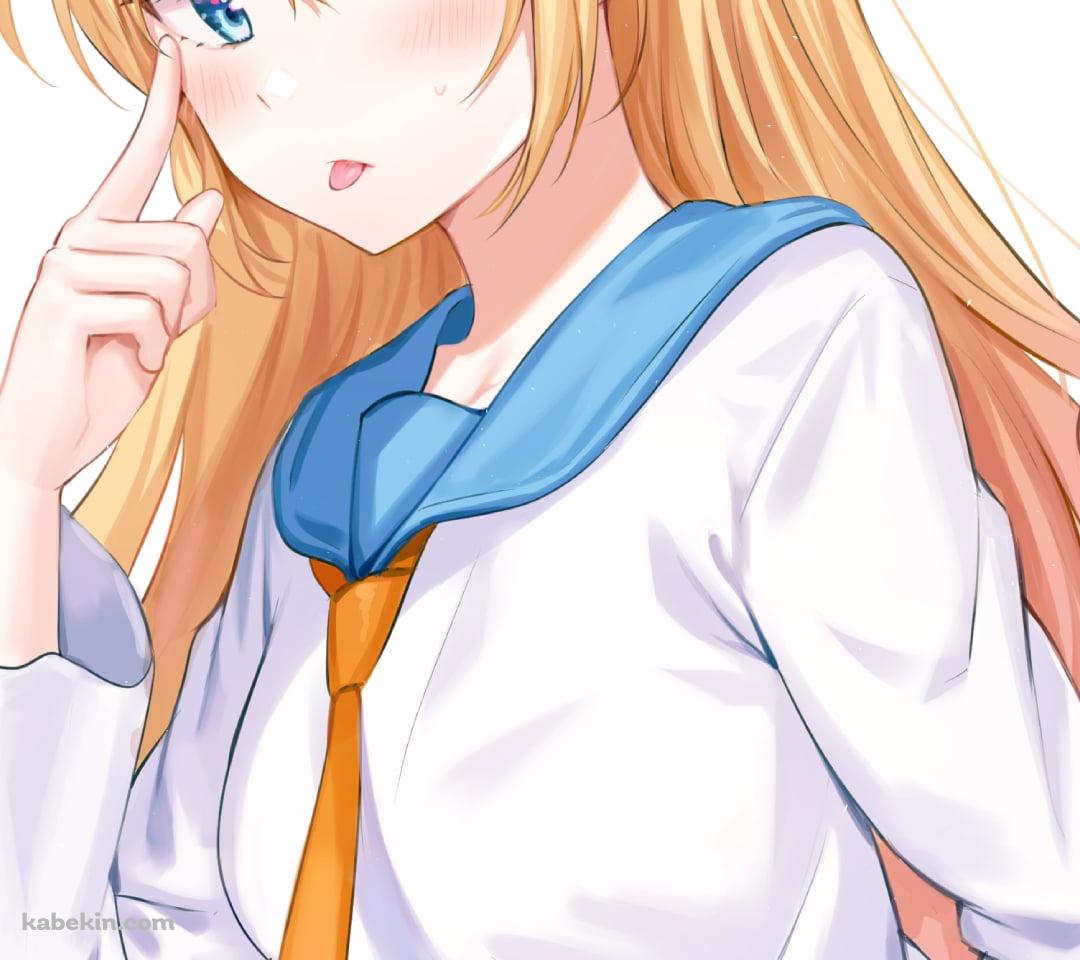 あっかんべーする桐崎千棘 (きりさき ちとげ) / ニセコイのAndroidの壁紙(1080px x 960px) スマホ用