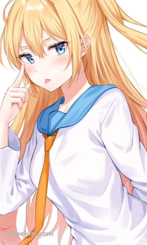あっかんべーする桐崎千棘 (きりさき ちとげ) / ニセコイのAndroidの壁紙(480px x 800px) スマホ用