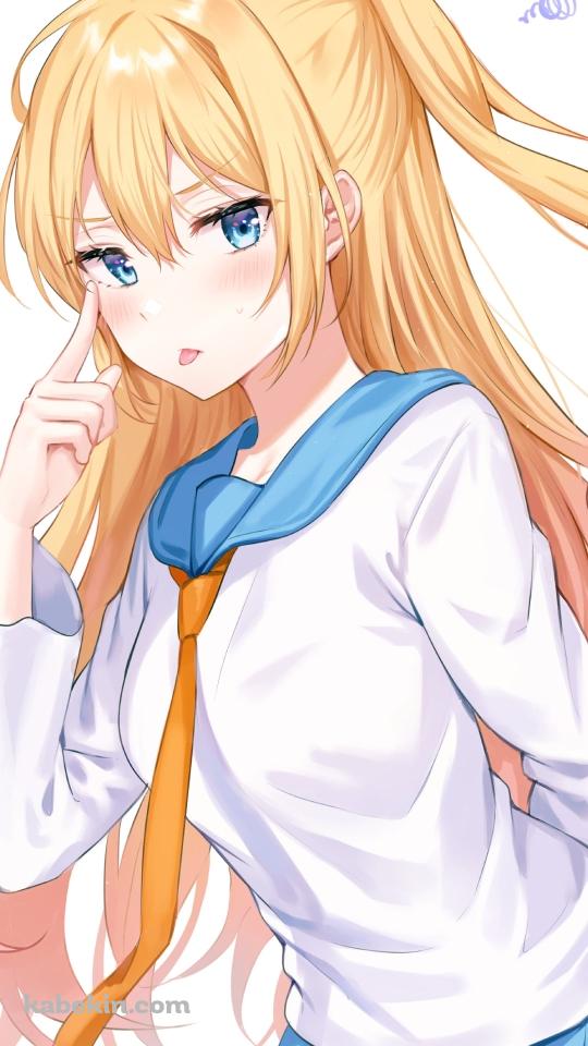 あっかんべーする桐崎千棘 (きりさき ちとげ) / ニセコイのAndroidの壁紙(540px x 960px) スマホ用