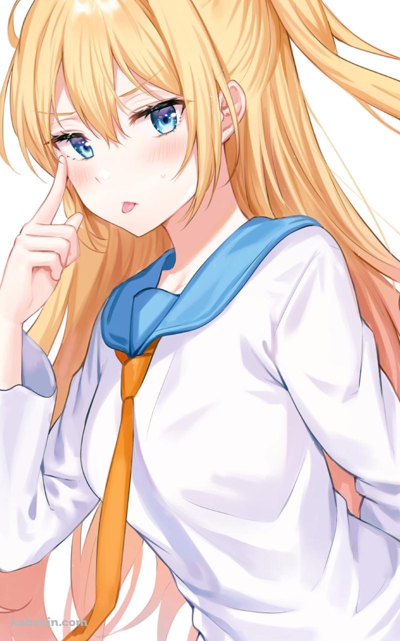 あっかんべーする桐崎千棘 (きりさき ちとげ) / ニセコイのAndroidの壁紙(800px x 1280px) スマホ用