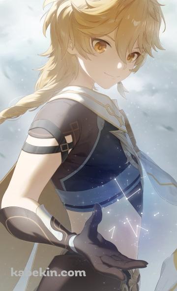 右手の上の星を見る空 / 原神のAndroidの壁紙(360px x 592px) スマホ用
