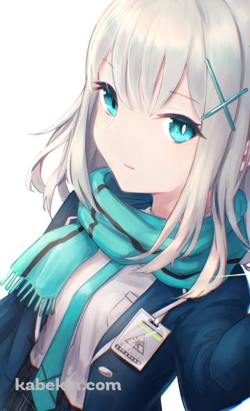 水を持つ微笑む砂狼シロコ / ブルアカ / ブルーアーカイブのAndroidの壁紙(360px x 592px) スマホ用