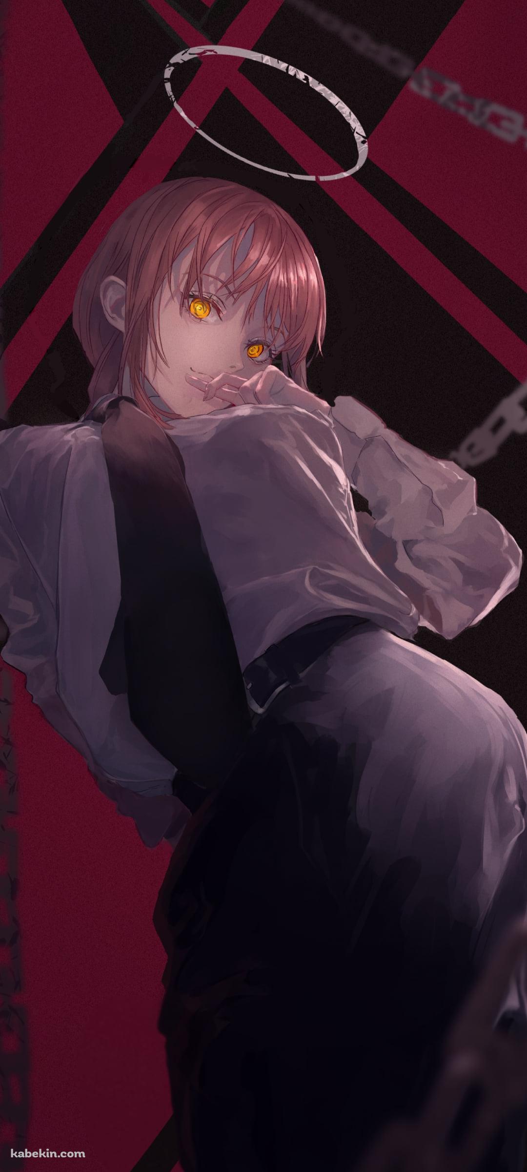 無数の鎖とマキマ / チェンソーマンのAndroidの壁紙(1080px x 2400px) スマホ用
