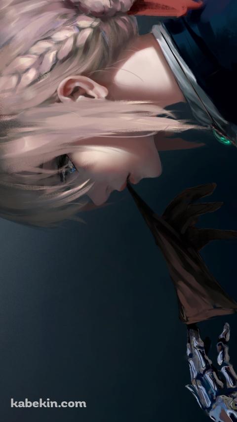 義手から手袋を外すヴァイオレット・エヴァーガーデンのAndroidの壁紙(480px x 854px) スマホ用