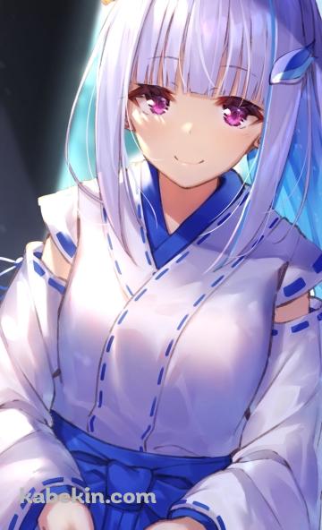 お守りを持つリゼ・ヘルエスタ / 巫女 / にじさんじ / バーチャルYouTuber / VtuberのAndroidの壁紙(360px x 592px) スマホ用