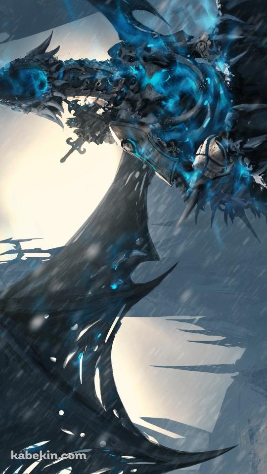 ドラゴンに乗った二刀流の剣士 / World of WarcraftのAndroidの壁紙(540px x 960px) スマホ用