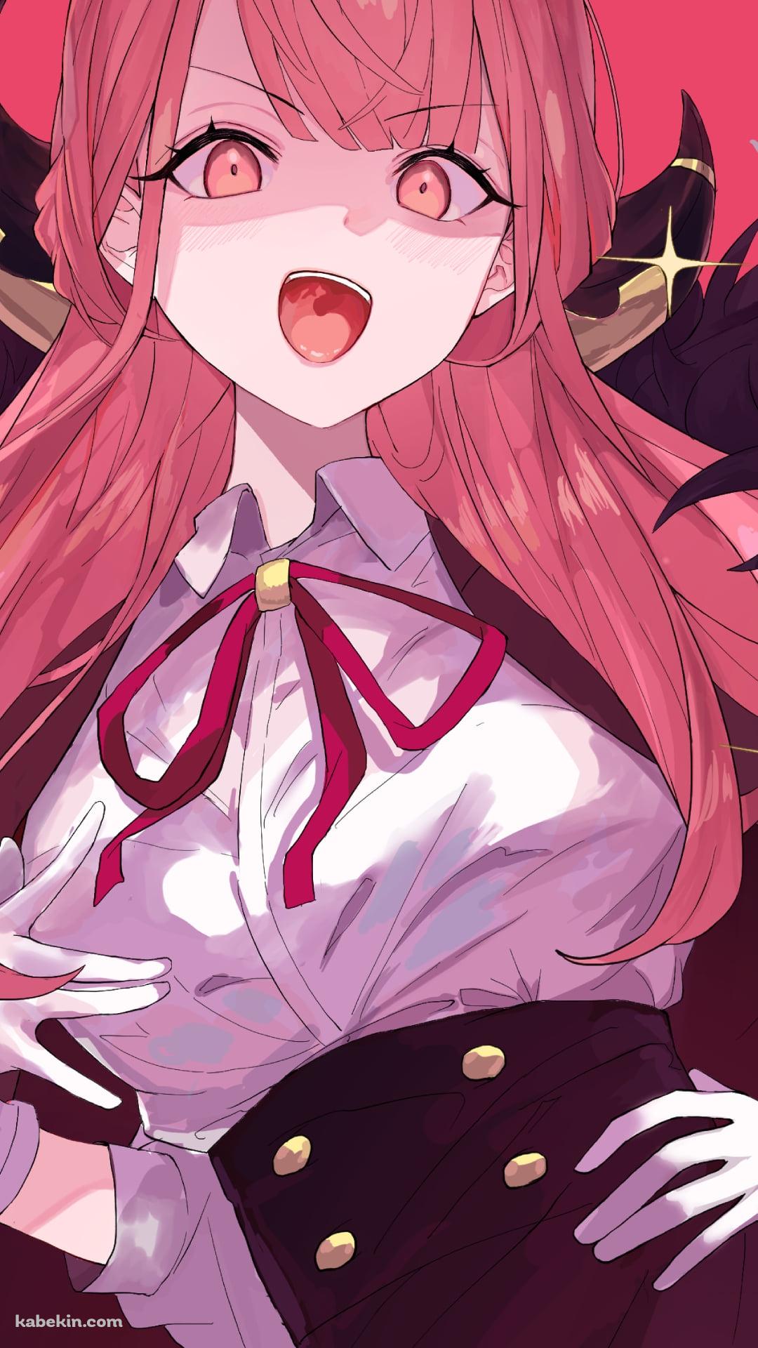 腰に手をあてて高笑いする陸八魔アル / ブルアカ / ブルーアーカイブのAndroidの壁紙(1080px x 1920px) スマホ用
