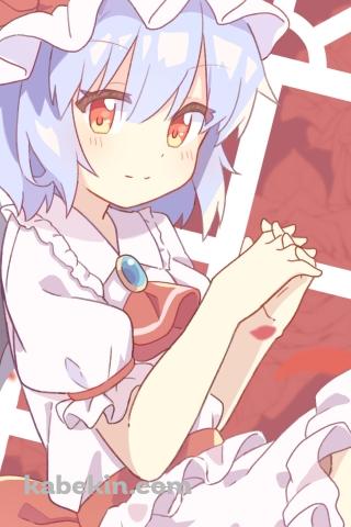 プニプニのレミリア・スカーレット / 赤い窓 / 東方のAndroidの壁紙(320px x 480px) スマホ用