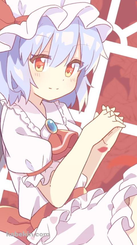 プニプニのレミリア・スカーレット / 赤い窓 / 東方のAndroidの壁紙(480px x 854px) スマホ用