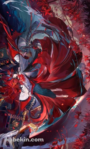 大剣を振るう彼岸花 / 陰陽師のAndroidの壁紙(360px x 592px) スマホ用