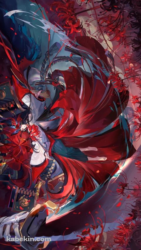 大剣を振るう彼岸花 / 陰陽師のAndroidの壁紙(480px x 854px) スマホ用