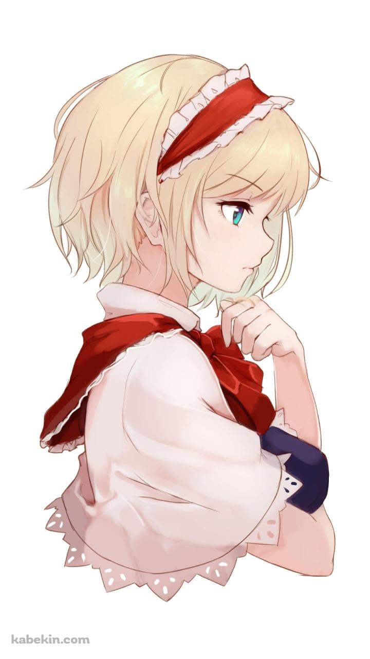 考え込む可愛いアリス・マーガトロイド / 東方のAndroidの壁紙(720px x 1280px) スマホ用