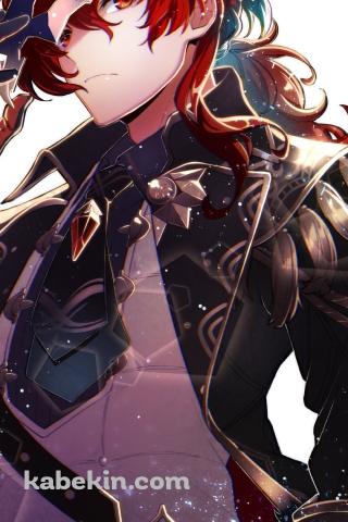仮面を外し冷ややかな視線を送るディルック・ラグヴィンド / 原神のAndroidの壁紙(320px x 480px) スマホ用
