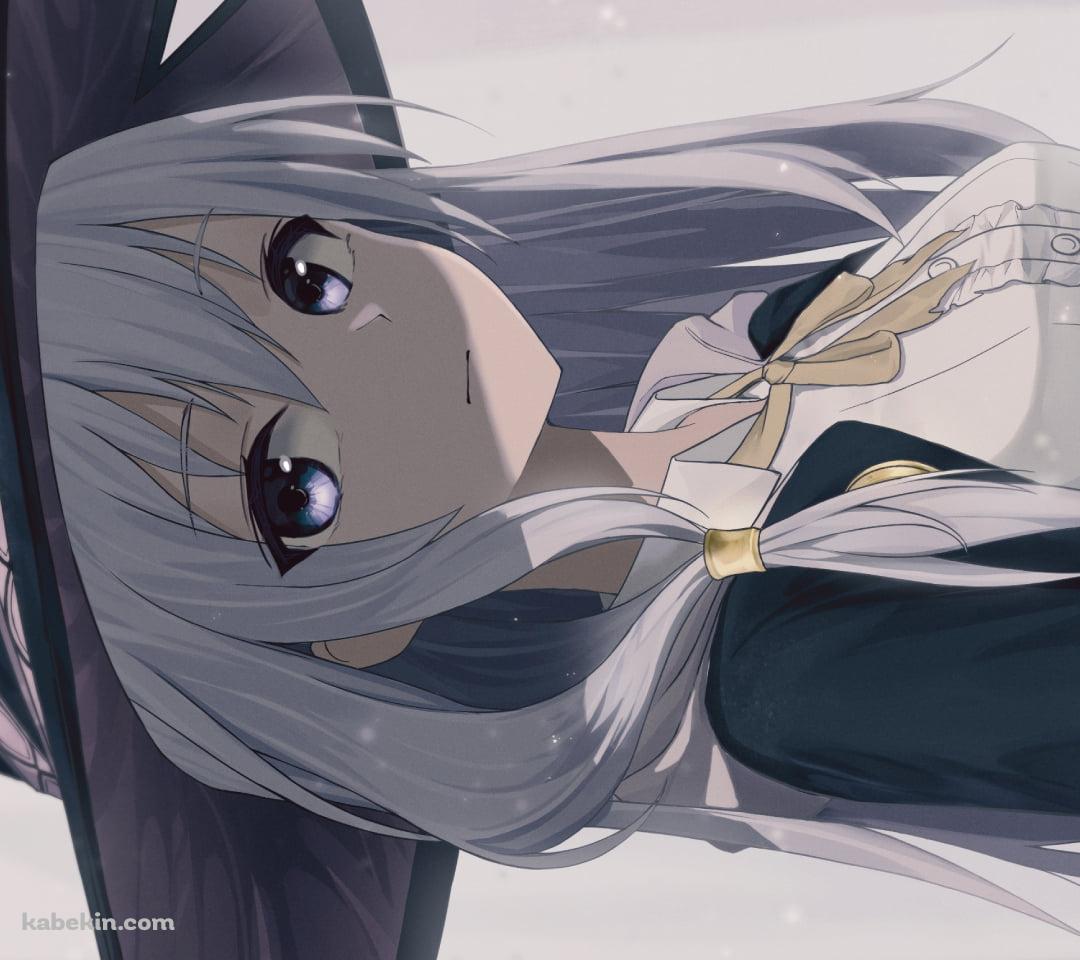 こちらを見つめるイレイナ / 雪が降る森 / 魔女の旅々のAndroidの壁紙(1080px x 960px) スマホ用