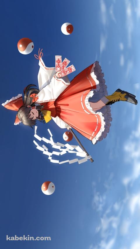 空飛ぶ博麗霊夢 / 東方のAndroidの壁紙(480px x 854px) スマホ用