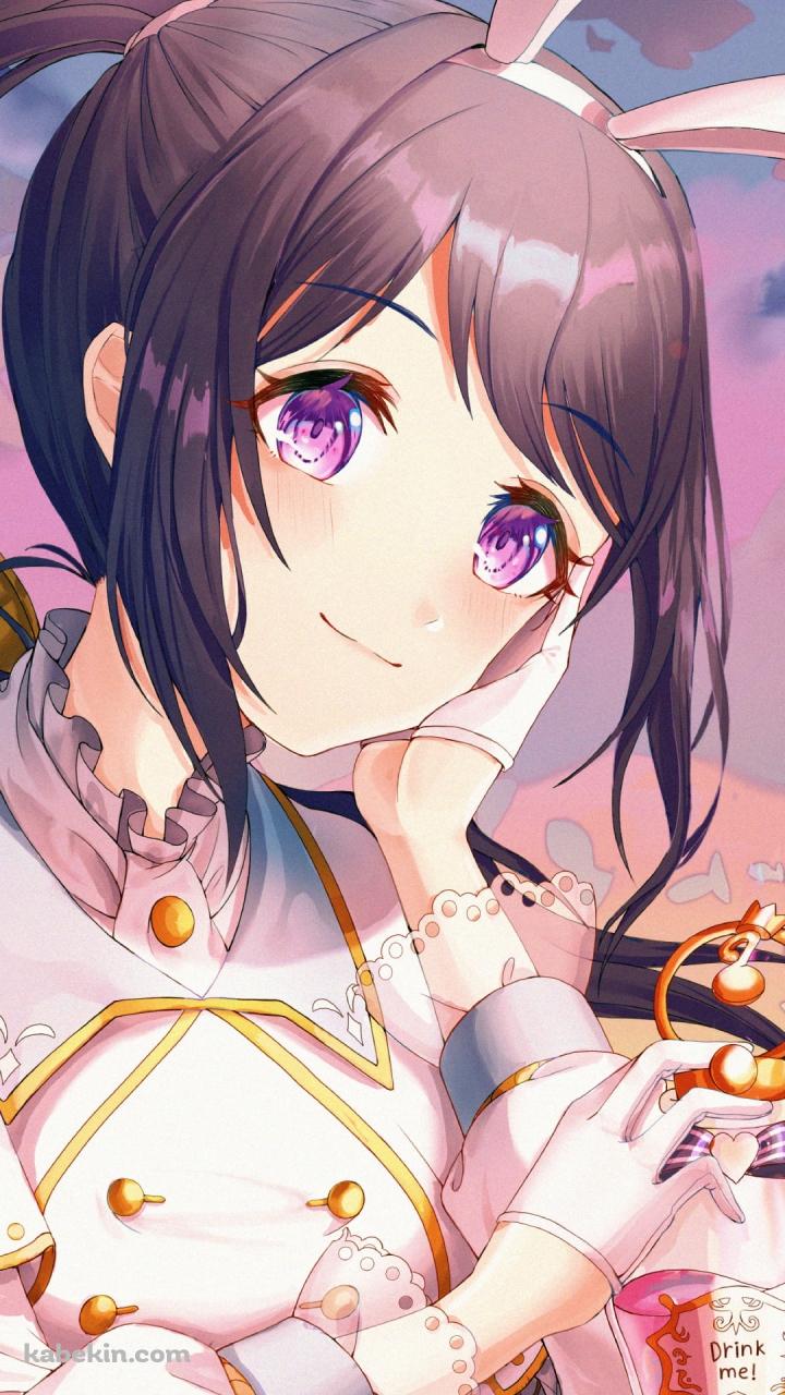 頬杖をつきこちらに微笑む松浦果南（まつうら かなん） / ラブライブ!サンシャイン!!のAndroidの壁紙(720px x 1280px) スマホ用