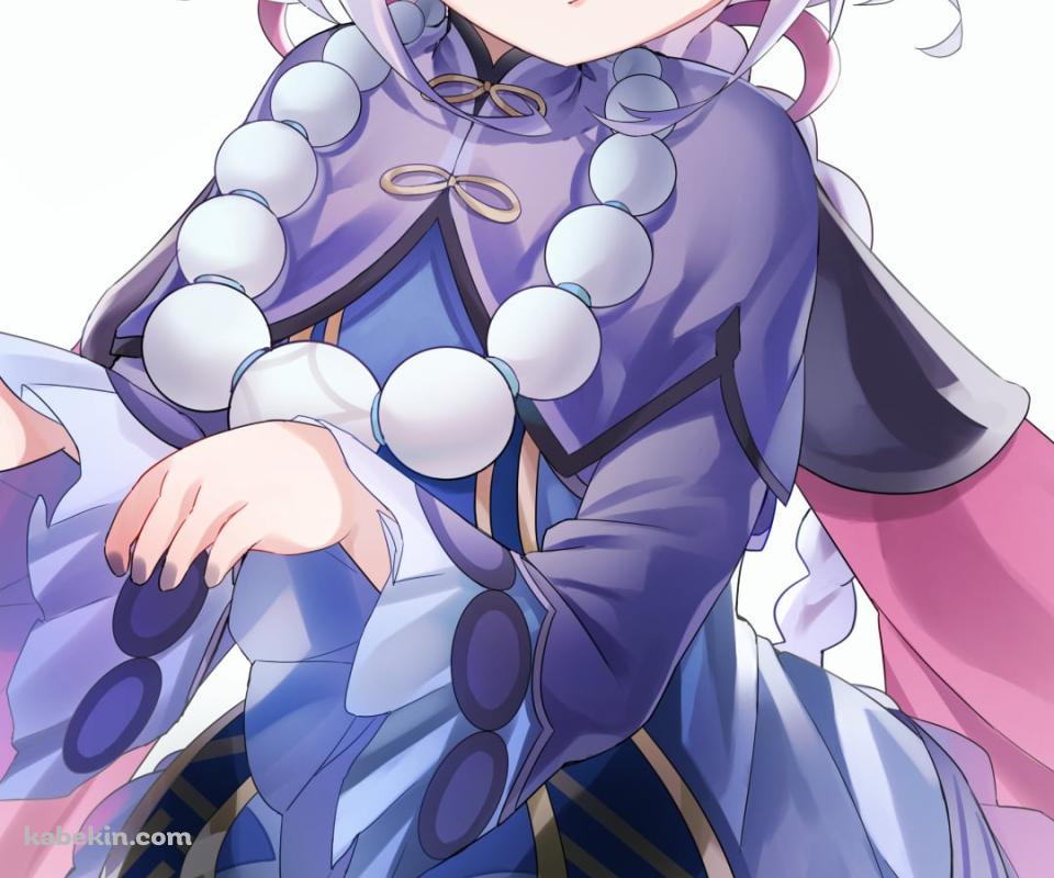 キョンシーポーズをするプニプニの七七 / 原神のAndroidの壁紙(960px x 800px) スマホ用