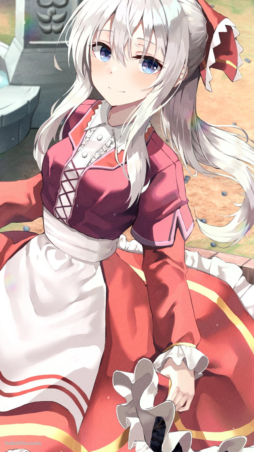 葡萄を踏んでいるイレイナ / 魔女の旅々のAndroidの壁紙(1080px x 1920px) スマホ用