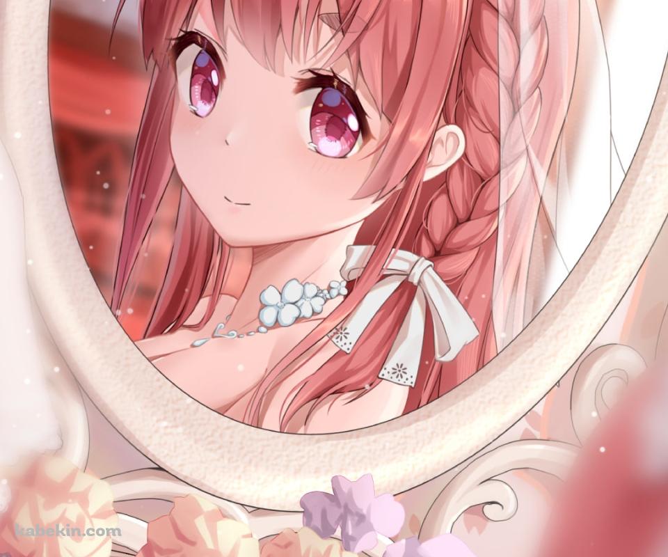 鏡に映る可愛い桜沢墨 / 彼女、お借りしますのAndroidの壁紙(960px x 800px) スマホ用