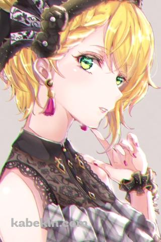 顎に指をあてる宮本フレデリカ / アイドルマスターシンデレラガールズのAndroidの壁紙(320px x 480px) スマホ用