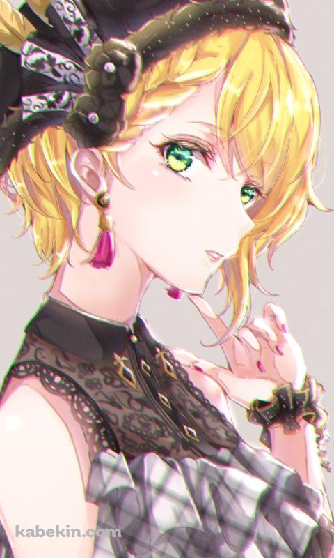 顎に指をあてる宮本フレデリカ / アイドルマスターシンデレラガールズのAndroidの壁紙(480px x 800px) スマホ用