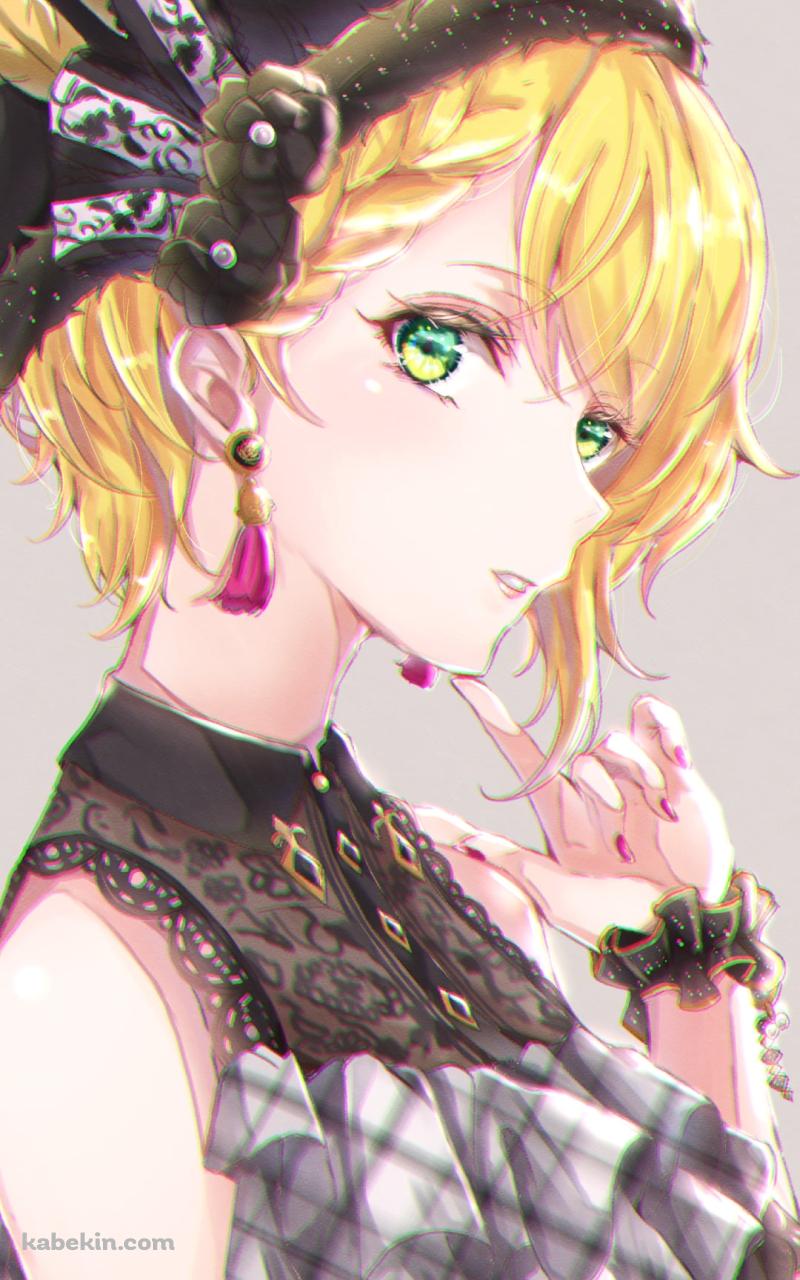 顎に指をあてる宮本フレデリカ / アイドルマスターシンデレラガールズのAndroidの壁紙(800px x 1280px) スマホ用