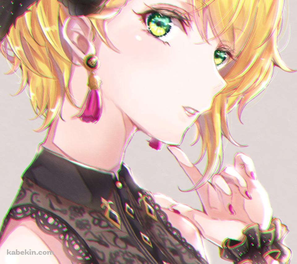 顎に指をあてる宮本フレデリカ / アイドルマスターシンデレラガールズのAndroidの壁紙(960px x 854px) スマホ用