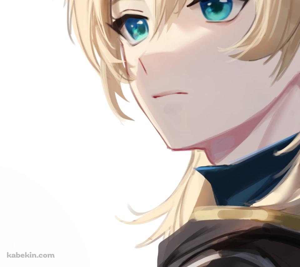 画材に絵を描くアルベド / 原神のAndroidの壁紙(960px x 854px) スマホ用