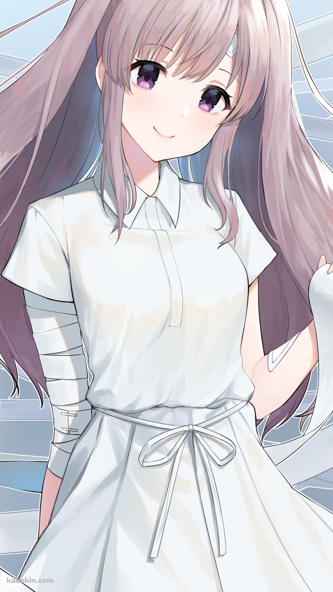 包帯を撒き散らす可愛い幽谷 霧子 (ゆうこく きりこ) / アイドルマスターシャイニーカラーズのAndroidの壁紙(1080px x 1920px) スマホ用