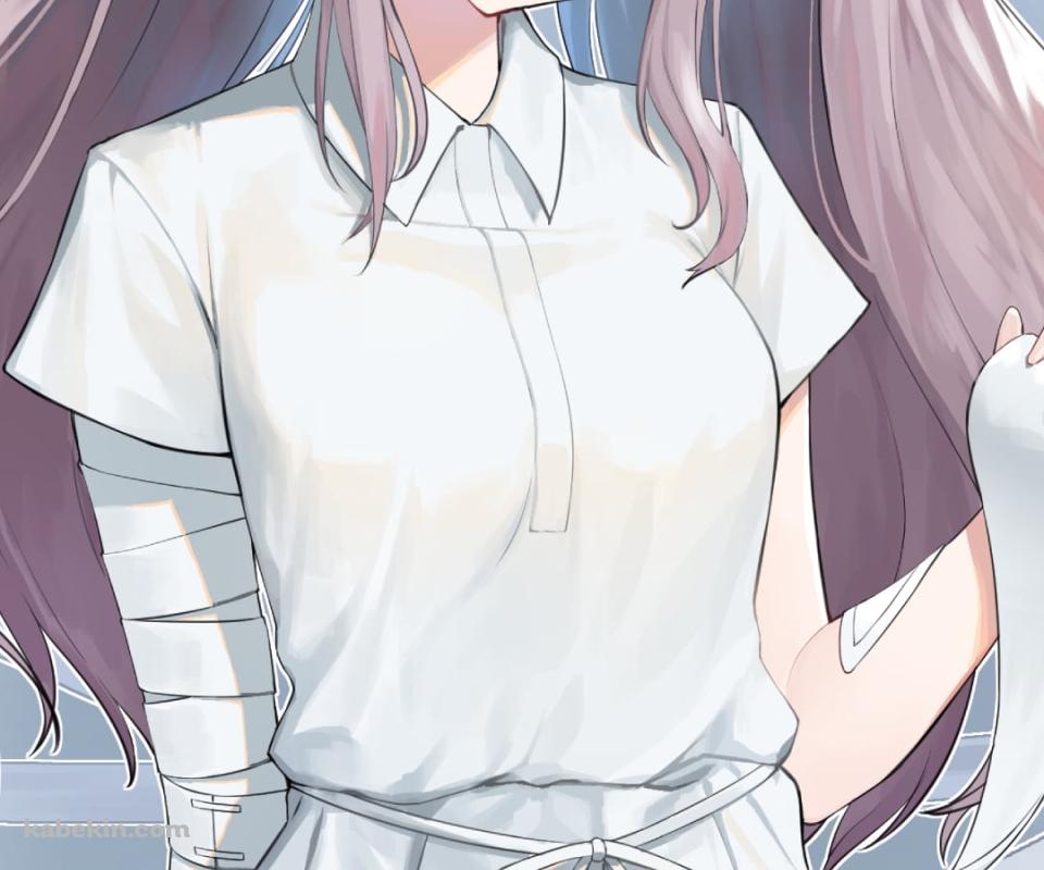 包帯を撒き散らす可愛い幽谷 霧子 (ゆうこく きりこ) / アイドルマスターシャイニーカラーズのAndroidの壁紙(960px x 800px) スマホ用