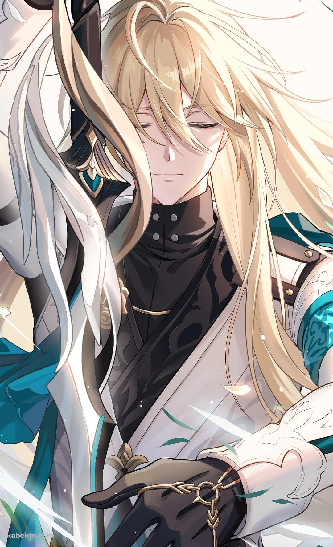 目をつぶり剣を持つかっこいい羅刹 / 崩壊:スターレイルのAndroidの壁紙(1080px x 1776px) スマホ用