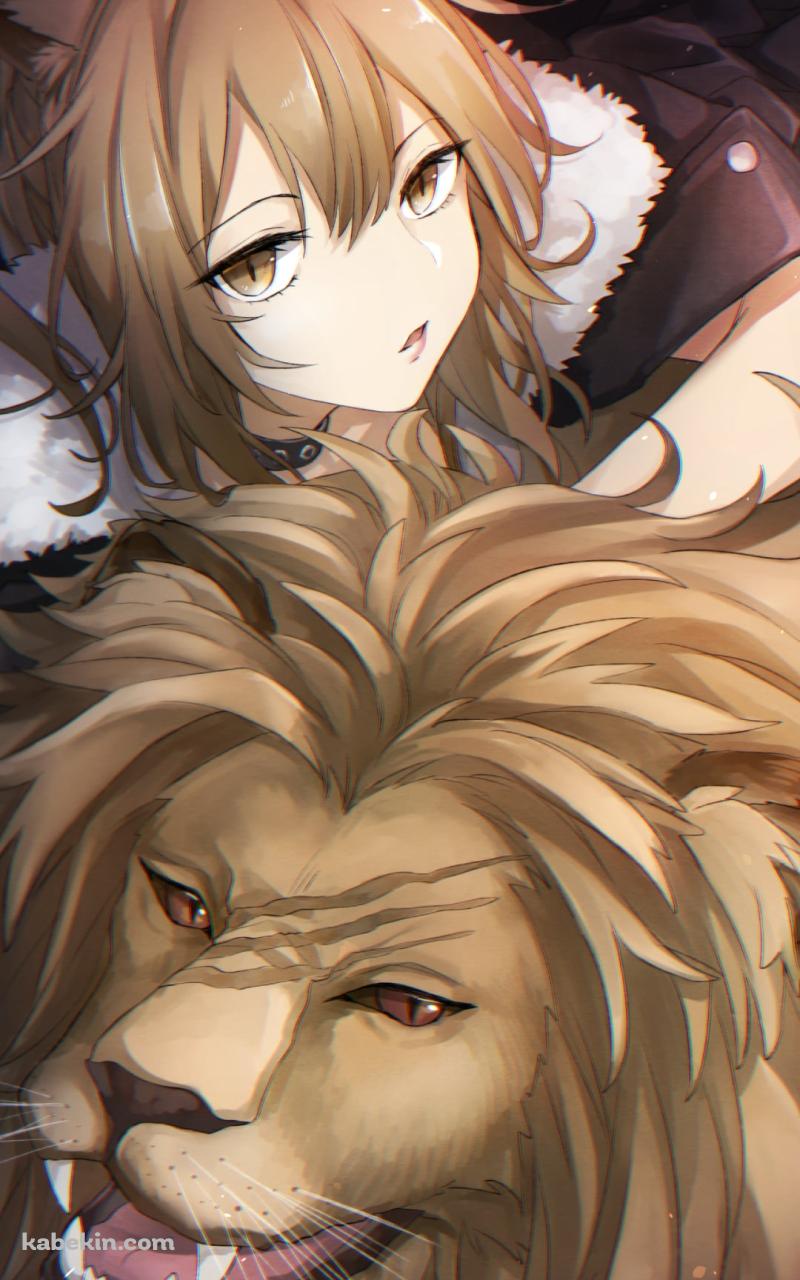 ライオンとシージ / アークナイツのAndroidの壁紙(800px x 1280px) スマホ用