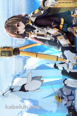水中から観測するマゼラン / 南極 / ペンギン / アークナイツのAndroidの壁紙(320px x 480px) スマホ用