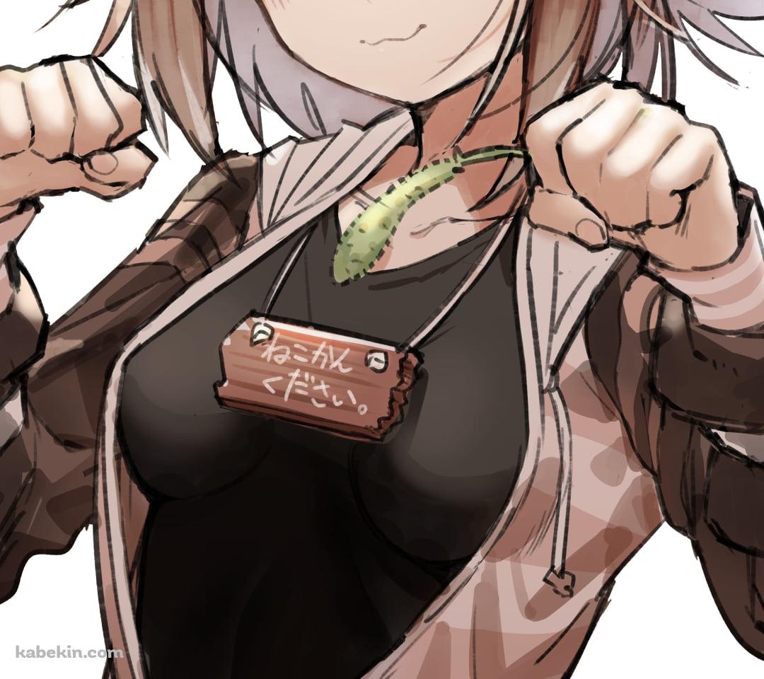 どや顔でファイティングポーズを取る可愛い文野環 / にじさんじ / バーチャルYouTuber / VtuberのAndroidの壁紙(1080px x 960px) スマホ用