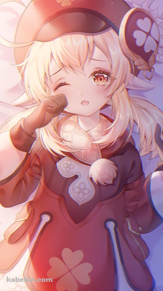 眠そうなクレー / ドドコ / キャンディー / 原神のAndroidの壁紙(540px x 960px) スマホ用