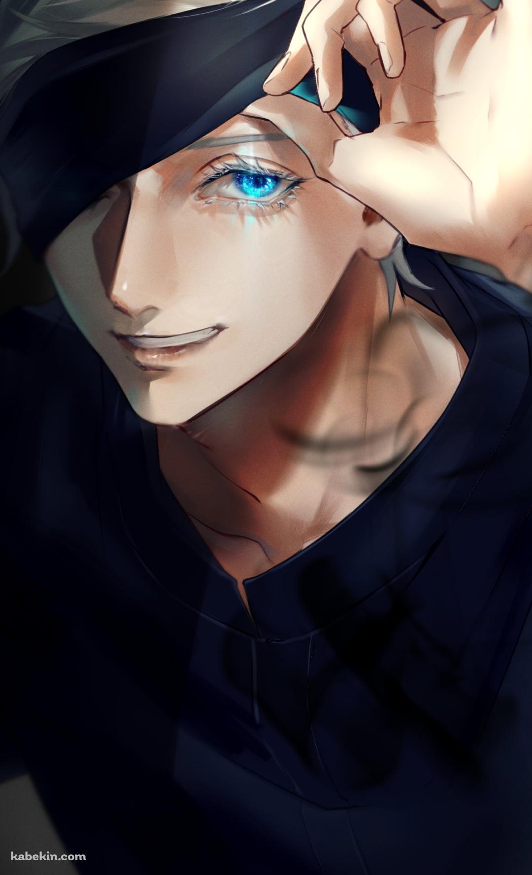 バンダナをあげるかっこいい五条悟 / 青い瞳 / 呪術廻戦のAndroidの壁紙(1080px x 1776px) スマホ用