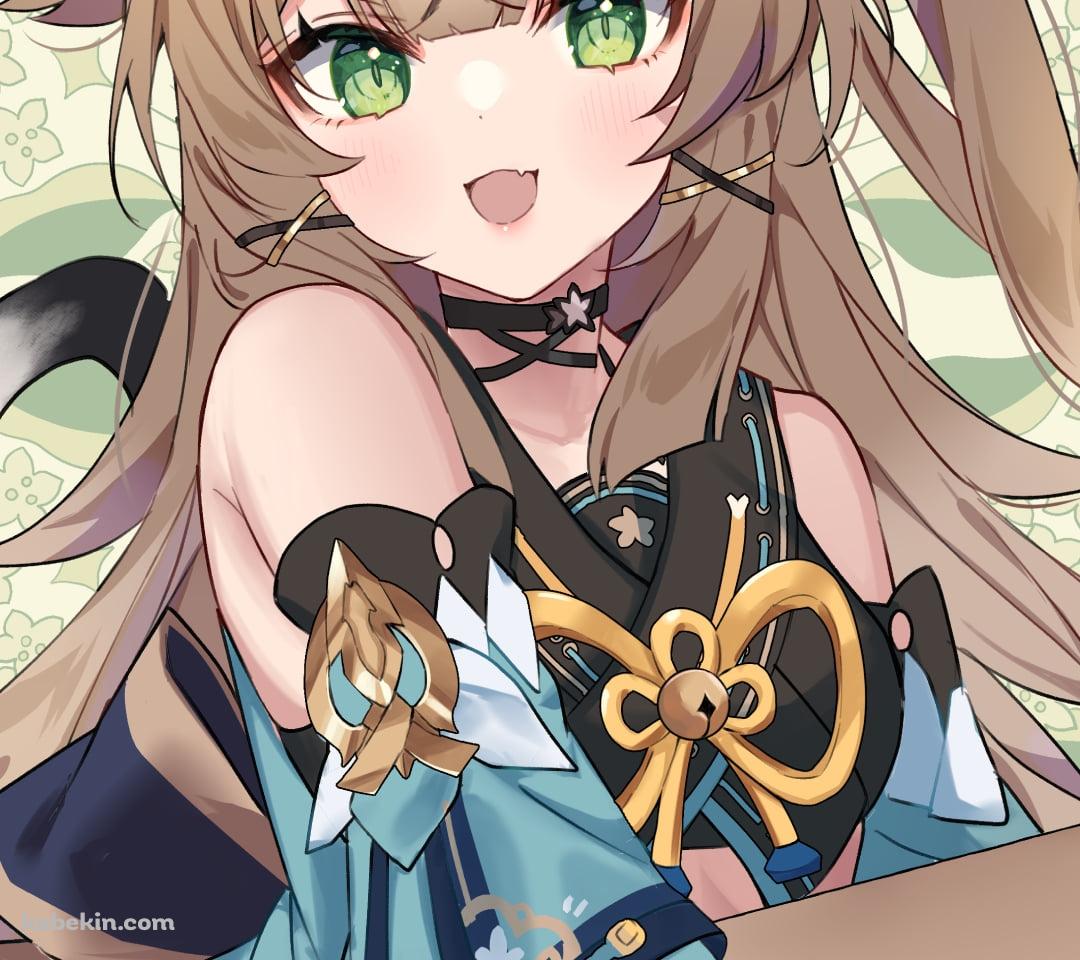 段ボールを運ぶ綺良々 / 原神のAndroidの壁紙(1080px x 960px) スマホ用